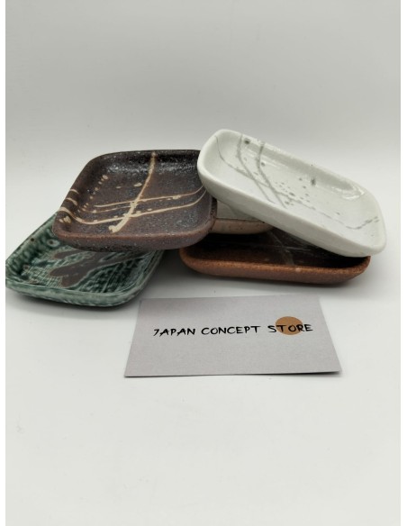 Set de platos japoneses SAMAZAMA | Rectangulares de cerámica