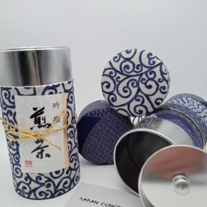 Set de Latas Japonesas para Té con Papel Washi Azul