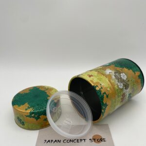 Lata de té japonesa GINGA verde