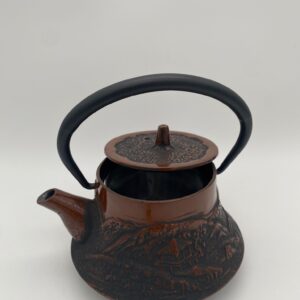 Tetera japonesa de hierro fundido marrón – Tradición, durabilidad y calidez