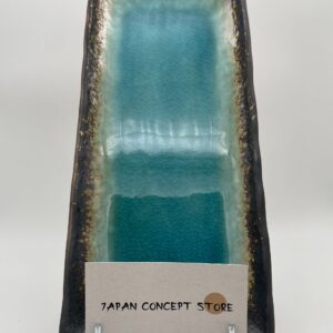 Plato cerámico japonés Laguna – Azul turquesa que inspira calma y elegancia