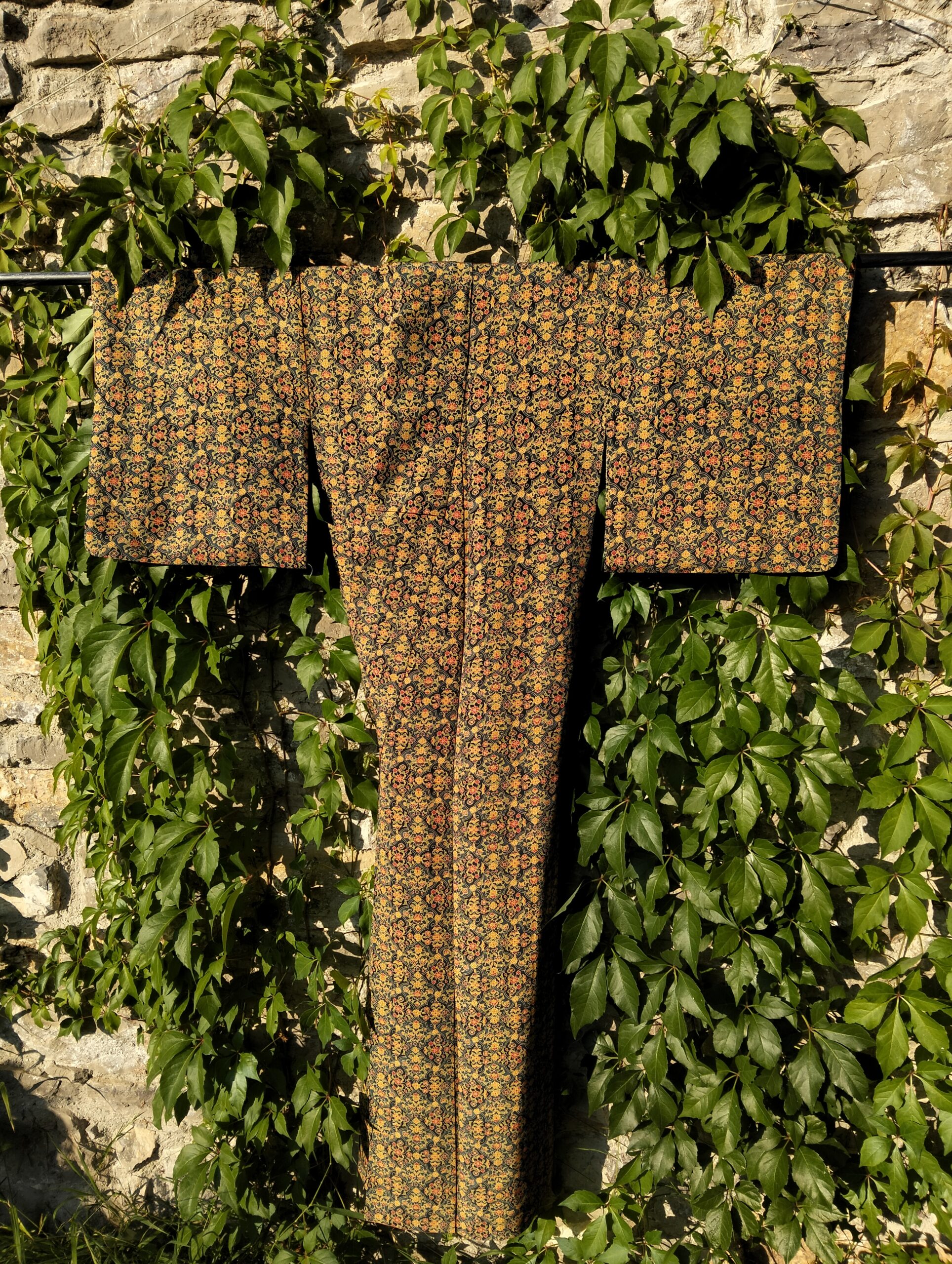 Kimono tradicional japonés largo de seda para mujer - Imagen 2