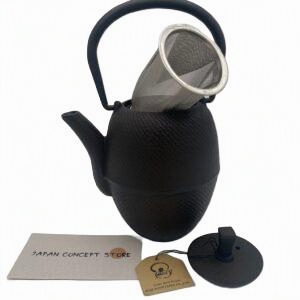 Tetera Japonesa de Hierro Fundido Negra 0,4 L – Made in Japan - Imagen 3