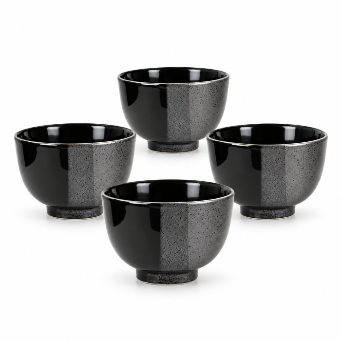 Juego de Té Negro Antracita 5 Piezas – Tetera 680 ml + 4 Tazas - Imagen 2
