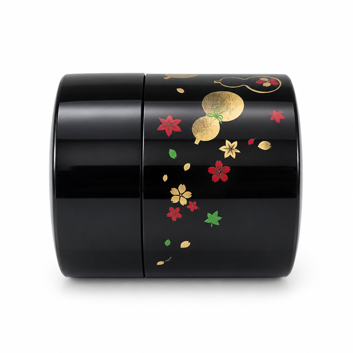 Lata de Té RokuHyotan Negra 340 ml – Made in Japan - Imagen 2