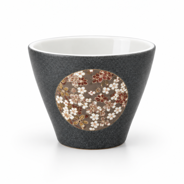 Set de 4 Tazas Japonesas YŌZEN Florales – Cerámica Artesanal Made in Japan - Imagen 2