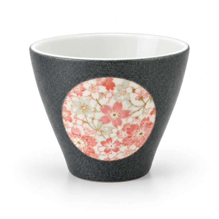 Set de 4 Tazas Japonesas YŌZEN Florales – Cerámica Artesanal Made in Japan - Imagen 5