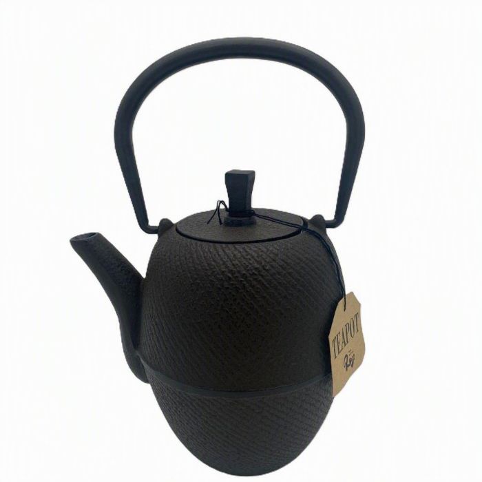 Tetera japonesa de hierro fundido negra 0,4 L