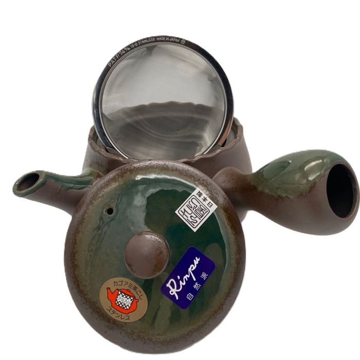 Tetera Japonesa Banko Ware Hana Mizuki Verde 400 ml – Kyusu Made in Japan - Imagen 2