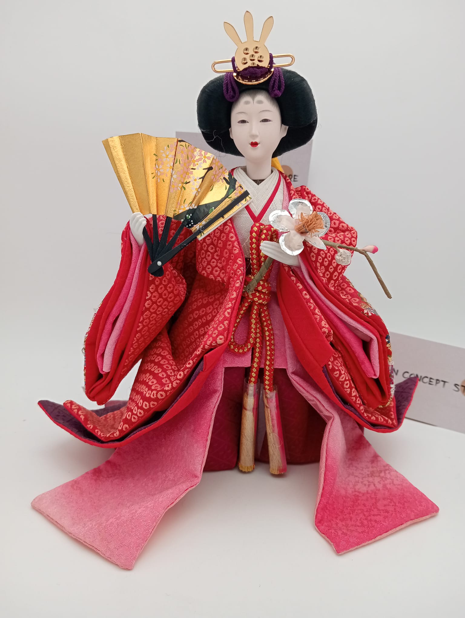 Muñeca Hinamatsuri japonesa auténtica – Antigüedad tradicional original