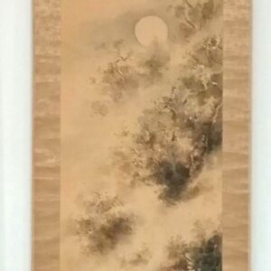 Kakemono Luna y Monte con dos Ciervos