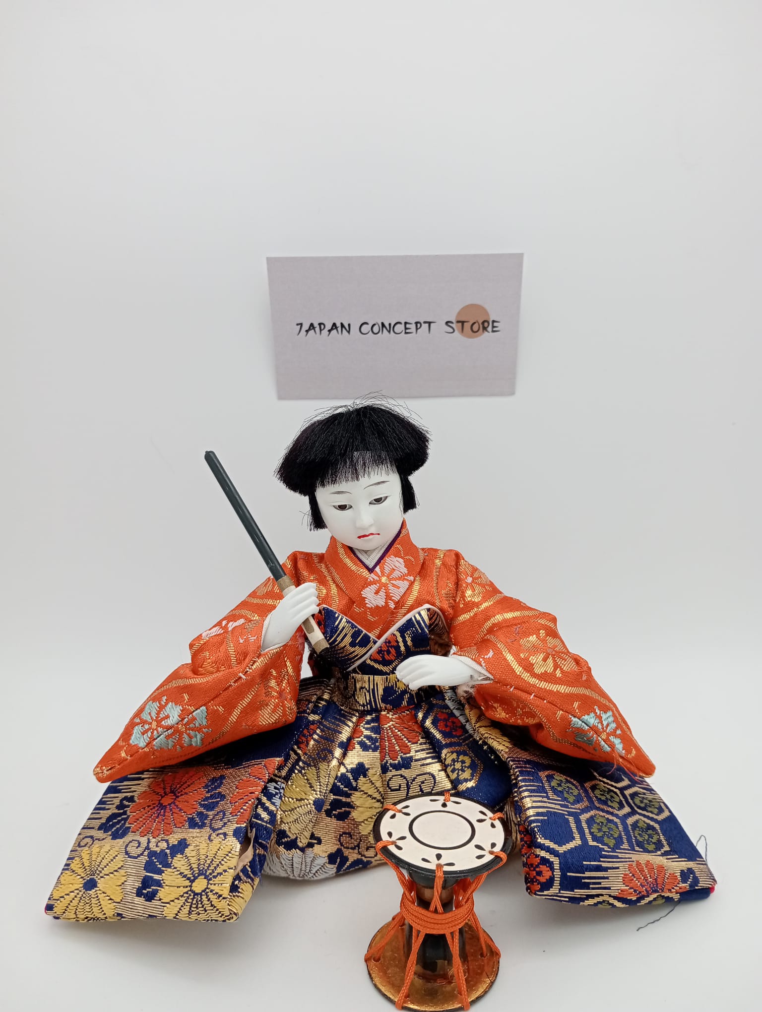 Muñeco Hinamatsuri músico kimono tradicional – Hina Ningyō