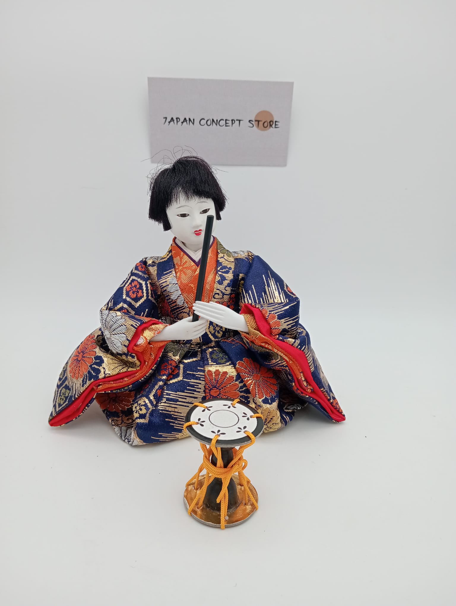 Muñeco Hinamatsuri músico kimono tradicional – Hina Ningyō