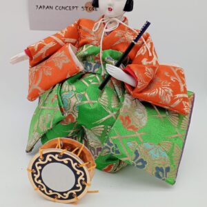 Muñeco Hinamatsuri músico kimono tradicional – Hina Ningyō