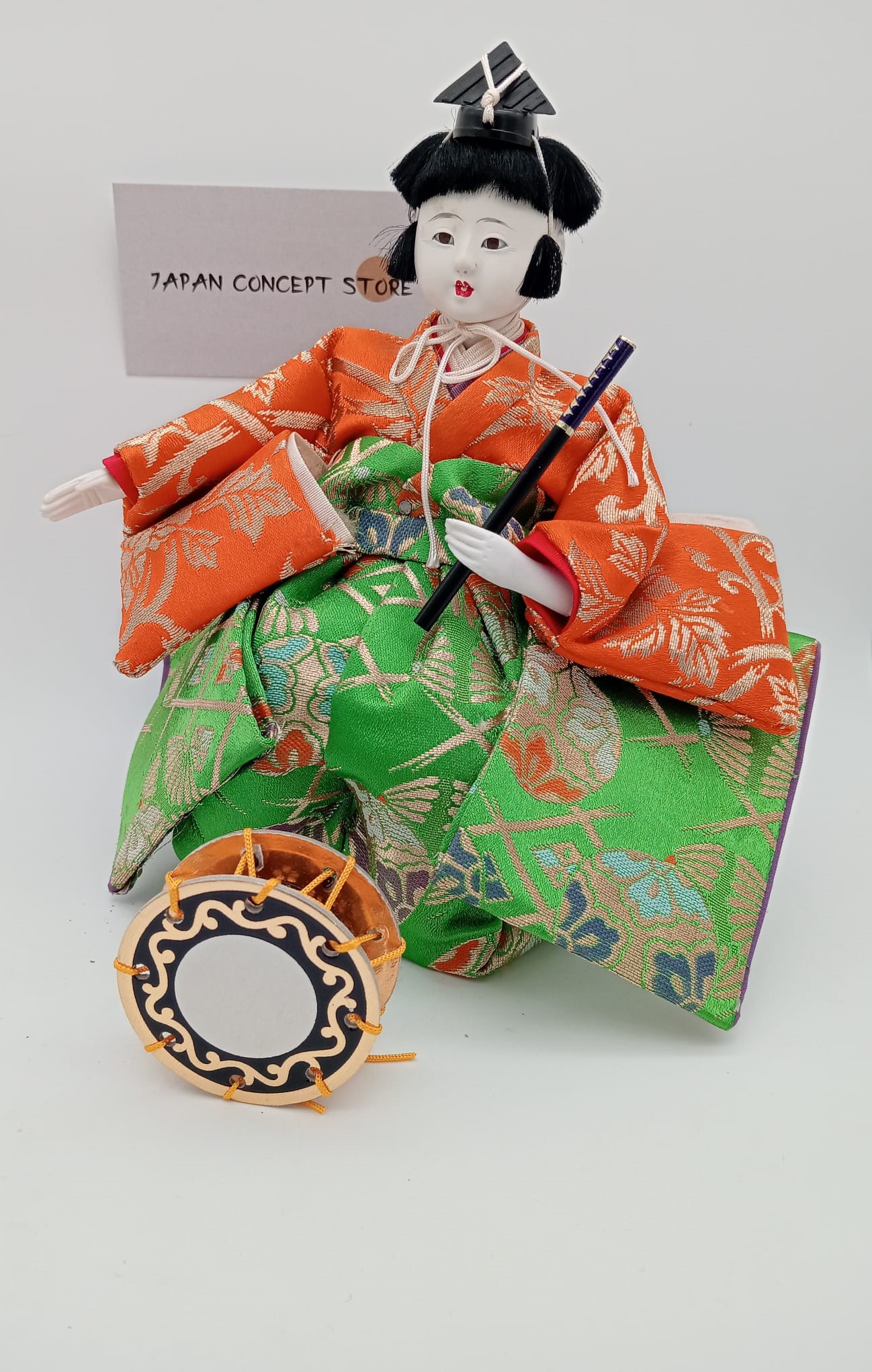 Muñeco Hinamatsuri músico kimono tradicional – Hina Ningyō