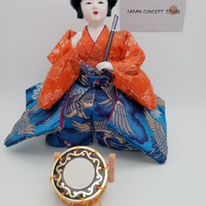 Muñeco Hinamatsuri músico kimono tradicional – Hina Ningyō