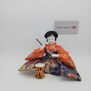 Muñeco Hinamatsuri músico kimono tradicional – Hina Ningyō