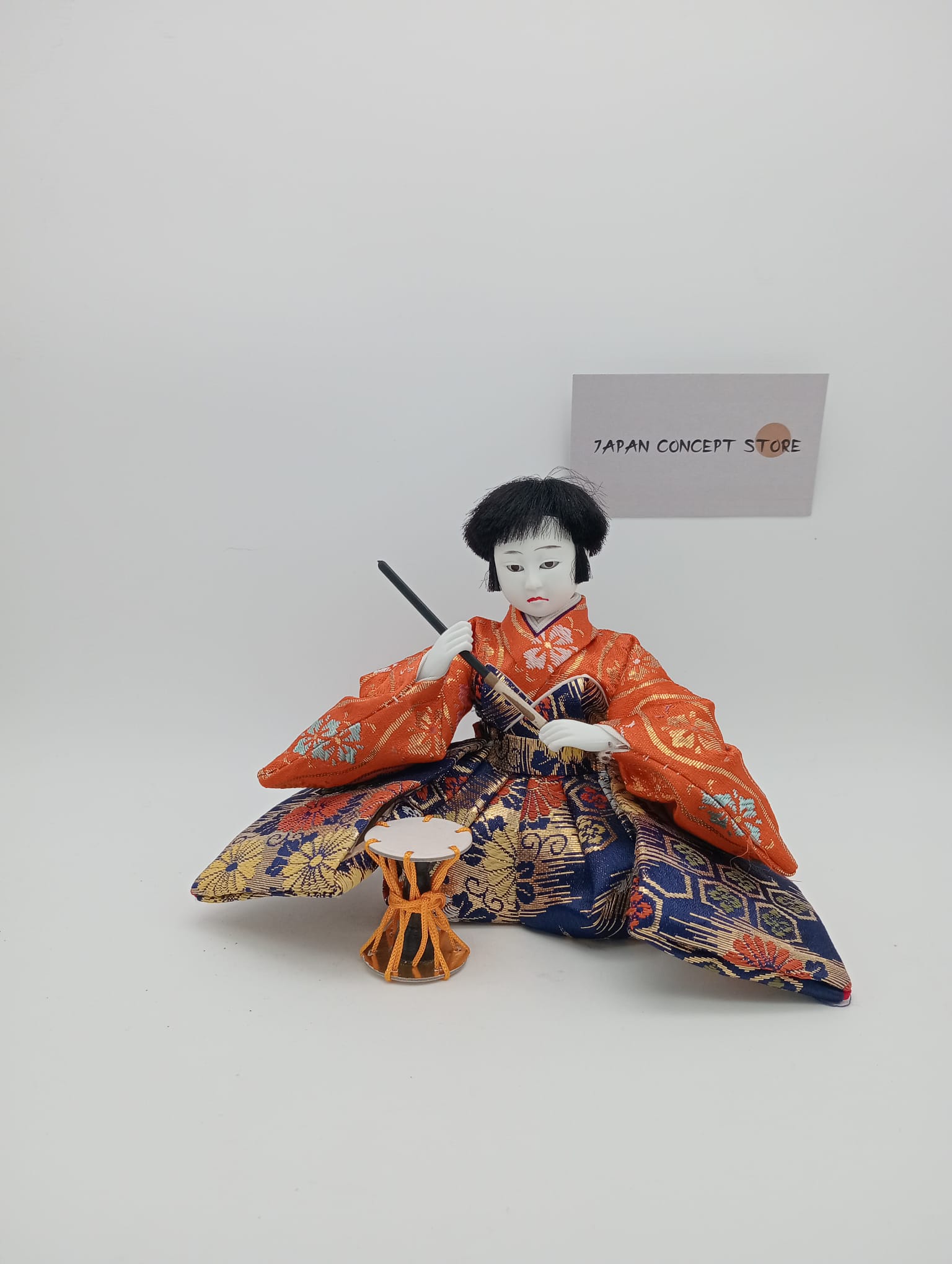 Muñeco Hinamatsuri músico kimono tradicional – Hina Ningyō