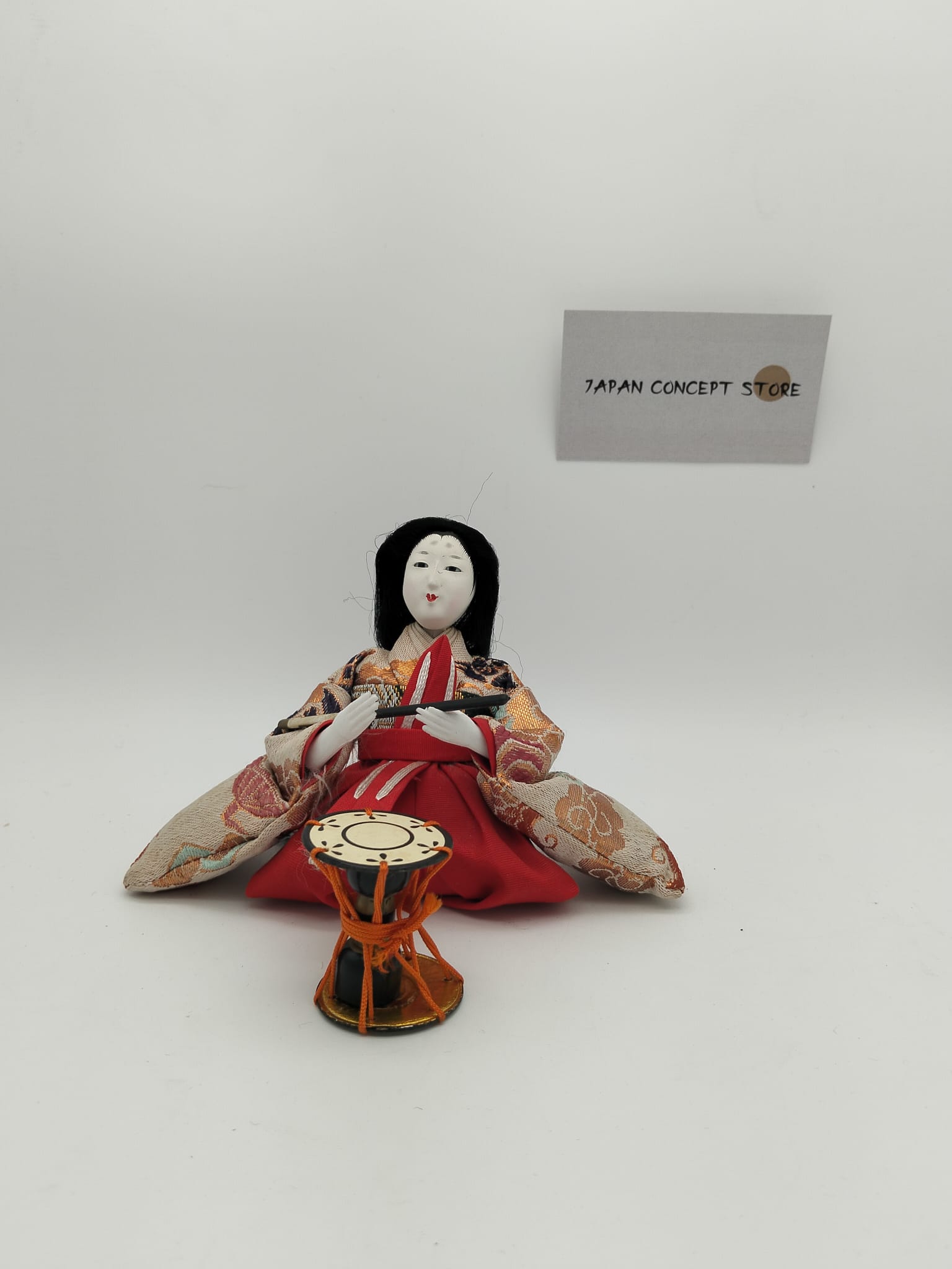 Muñeco Hinamatsuri músico kimono tradicional – Hina Ningyō