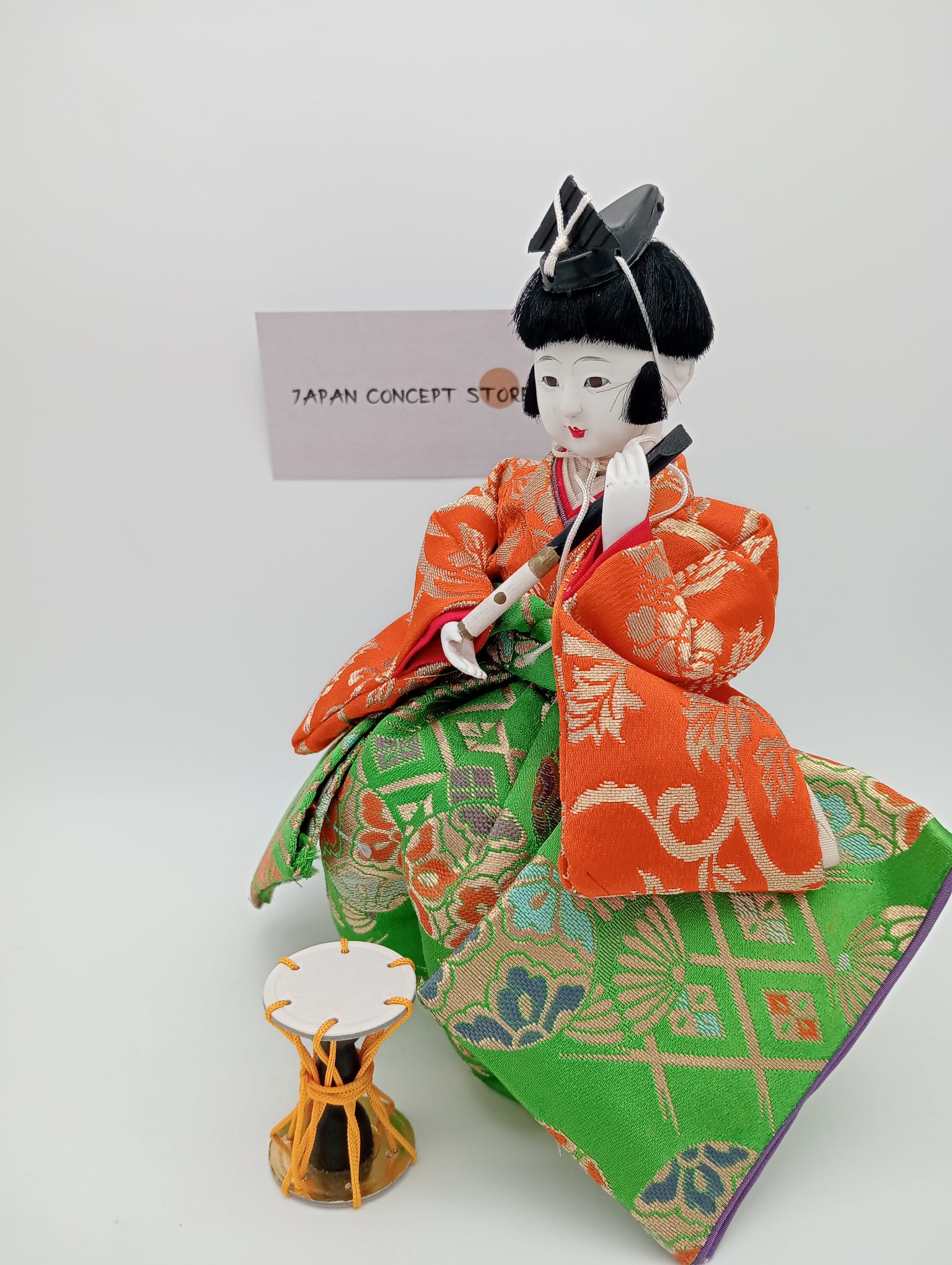 Muñeco Hinamatsuri músico kimono tradicional – Hina Ningyō