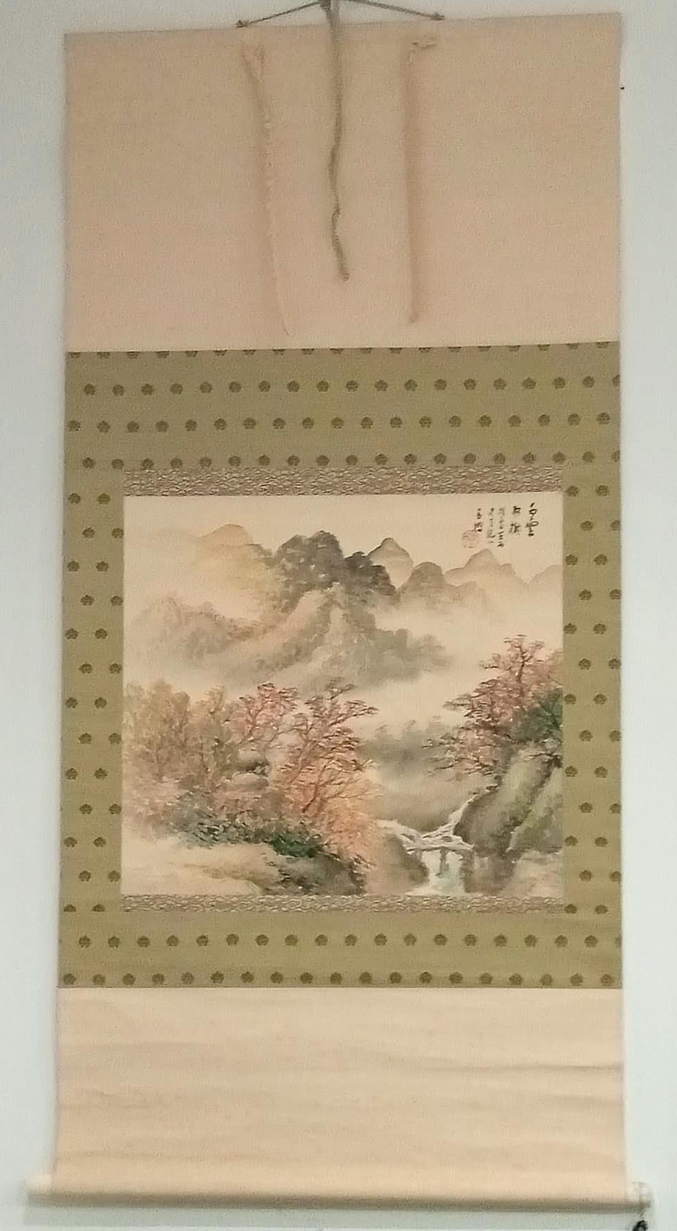 Kakemono - Paisaje del parque nacional de Nikko