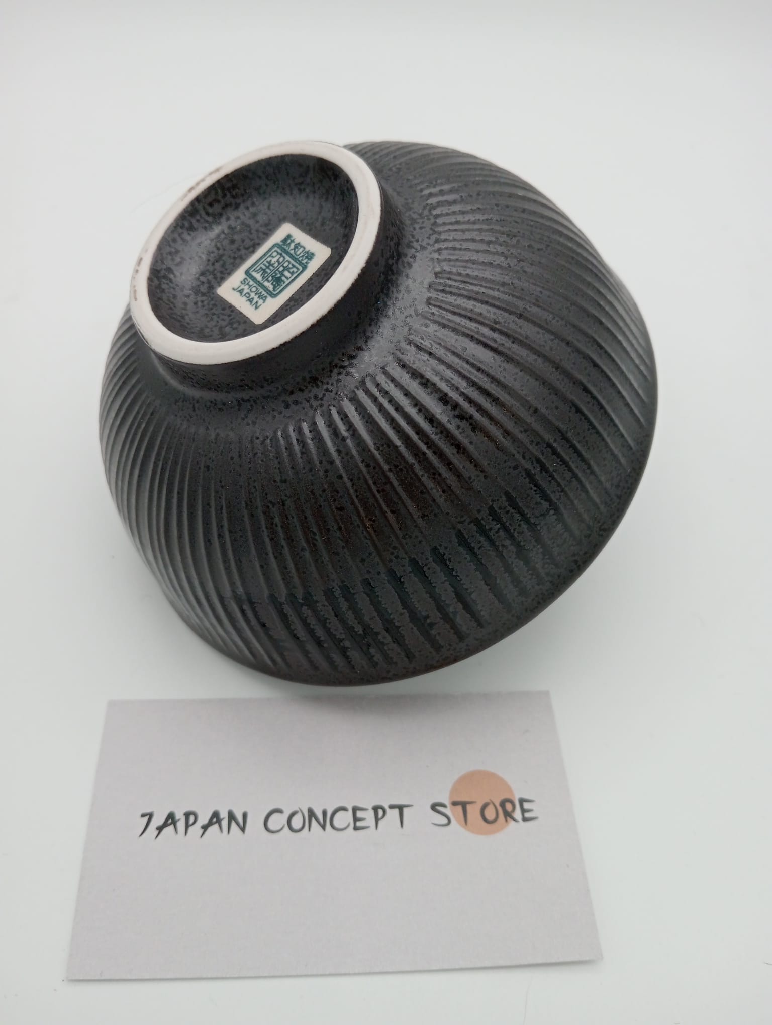 Cuenco japonés negro para arroz hecho en Japón – Cuenco de cerámica japonesa - Imagen 2