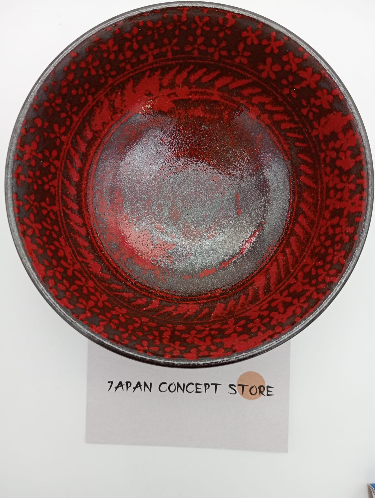 Cuenco japonés rojo para arroz hecho en Japón – Cuenco de cerámica japonesa - Imagen 4
