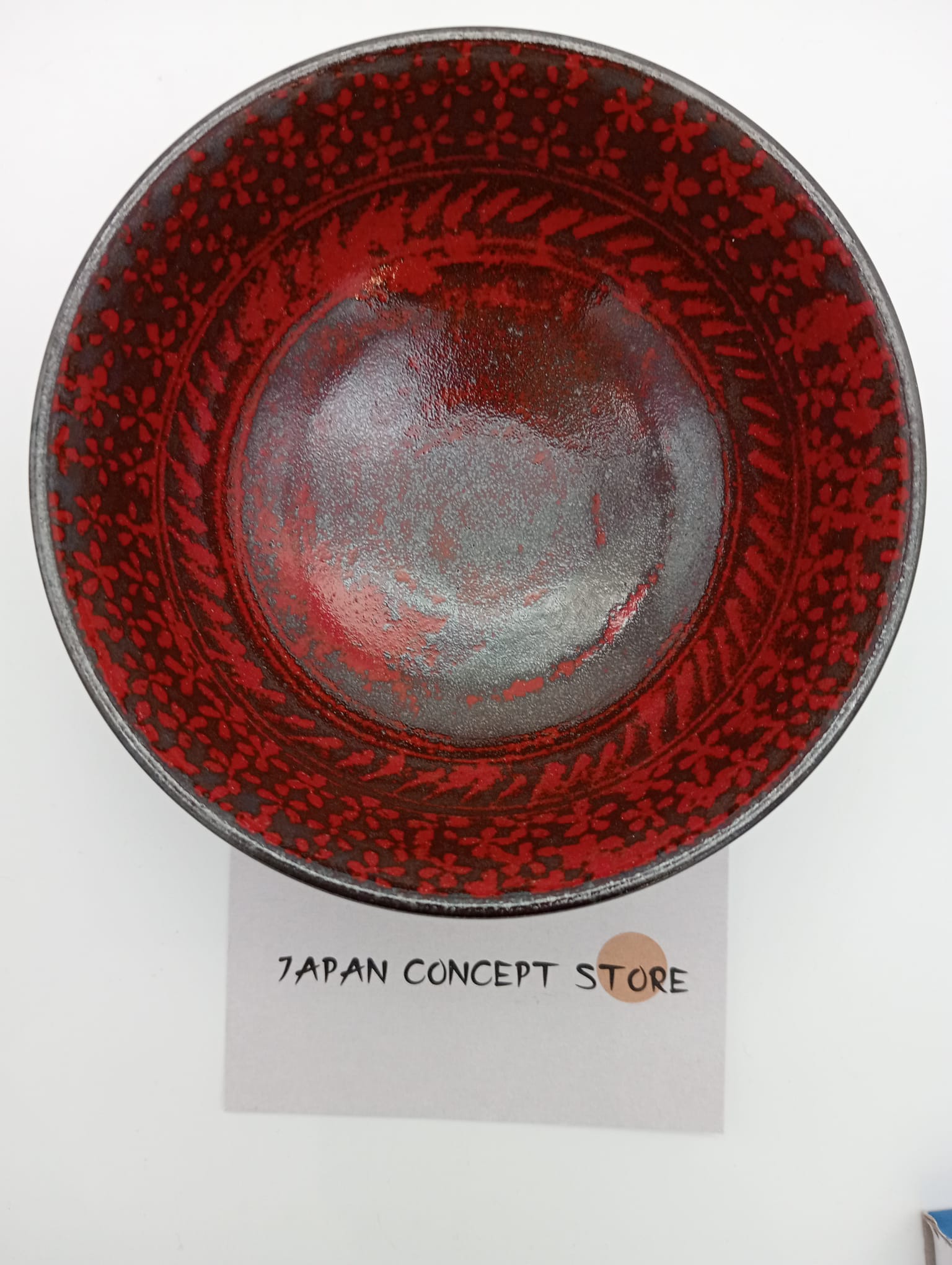 Cuenco japonés rojo para arroz hecho en Japón – Cuenco de cerámica japonesa - Imagen 3
