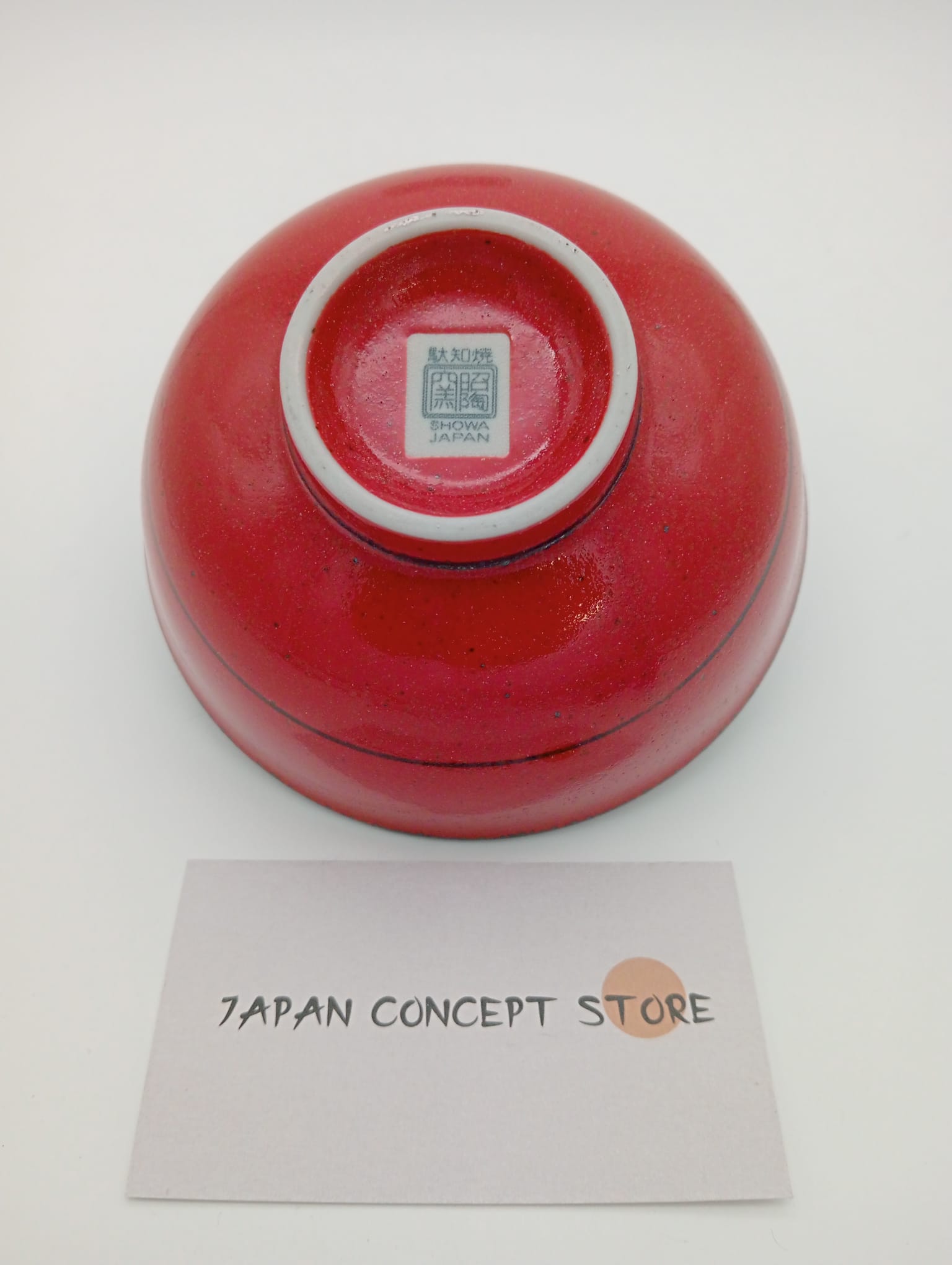 Cuenco japonés rojo para arroz hecho en Japón – Cuenco de cerámica japonesa - Imagen 2