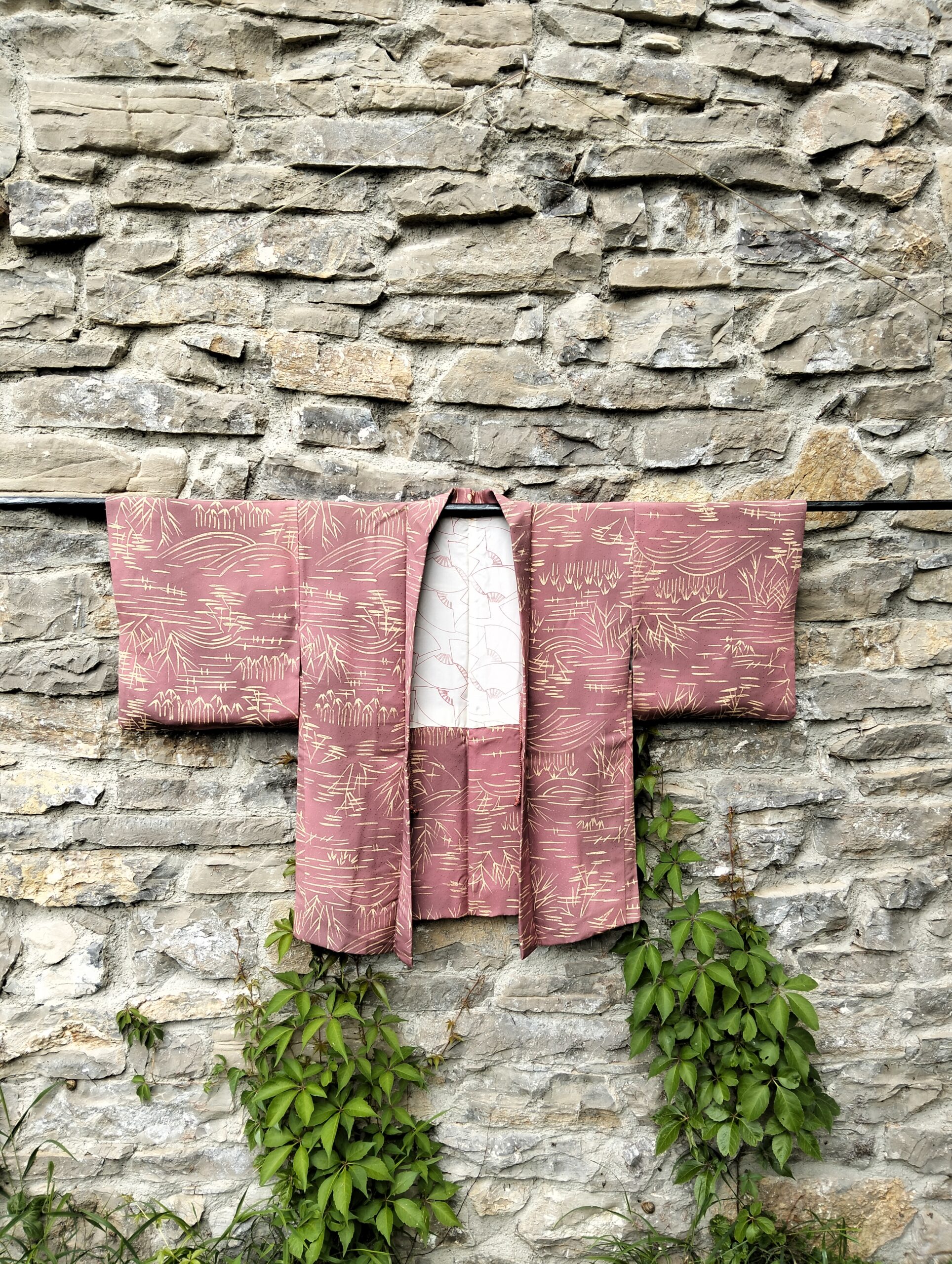 haori naranja dorado