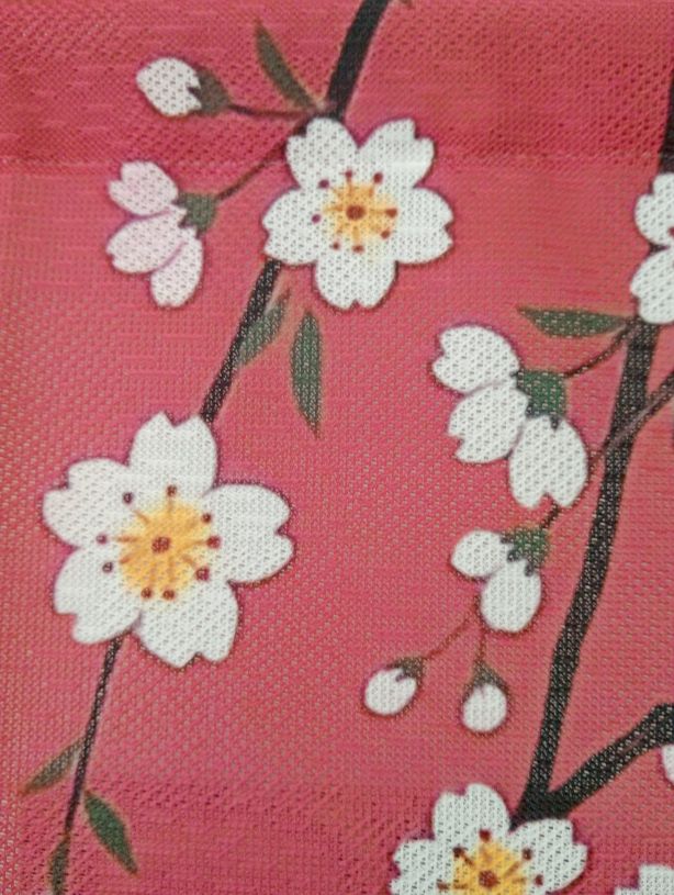 Noren flores de cerezo bajo la luz de la luna. Made in Japan - Imagen 2