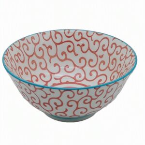 Cuenco Japonés Yui Arabesque Rosa y Azul Ø15,5 cm