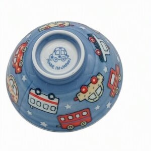 Tazón Arroz Japonés Kawaii Coches 10,5cm | Cerámica Mino