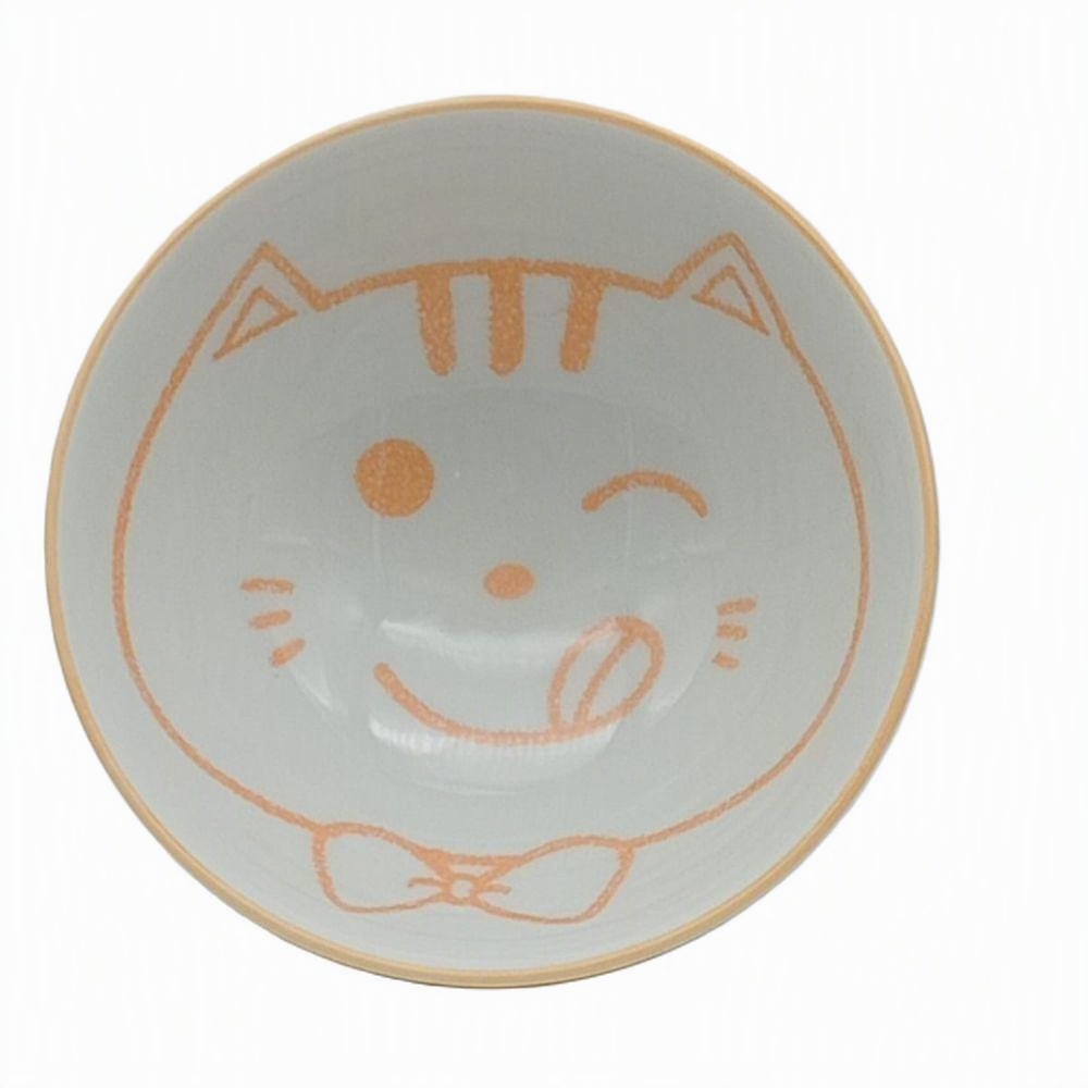 Cuenco japonés para arroz Gato Sol amarillo – 10,5 cm - Imagen 5