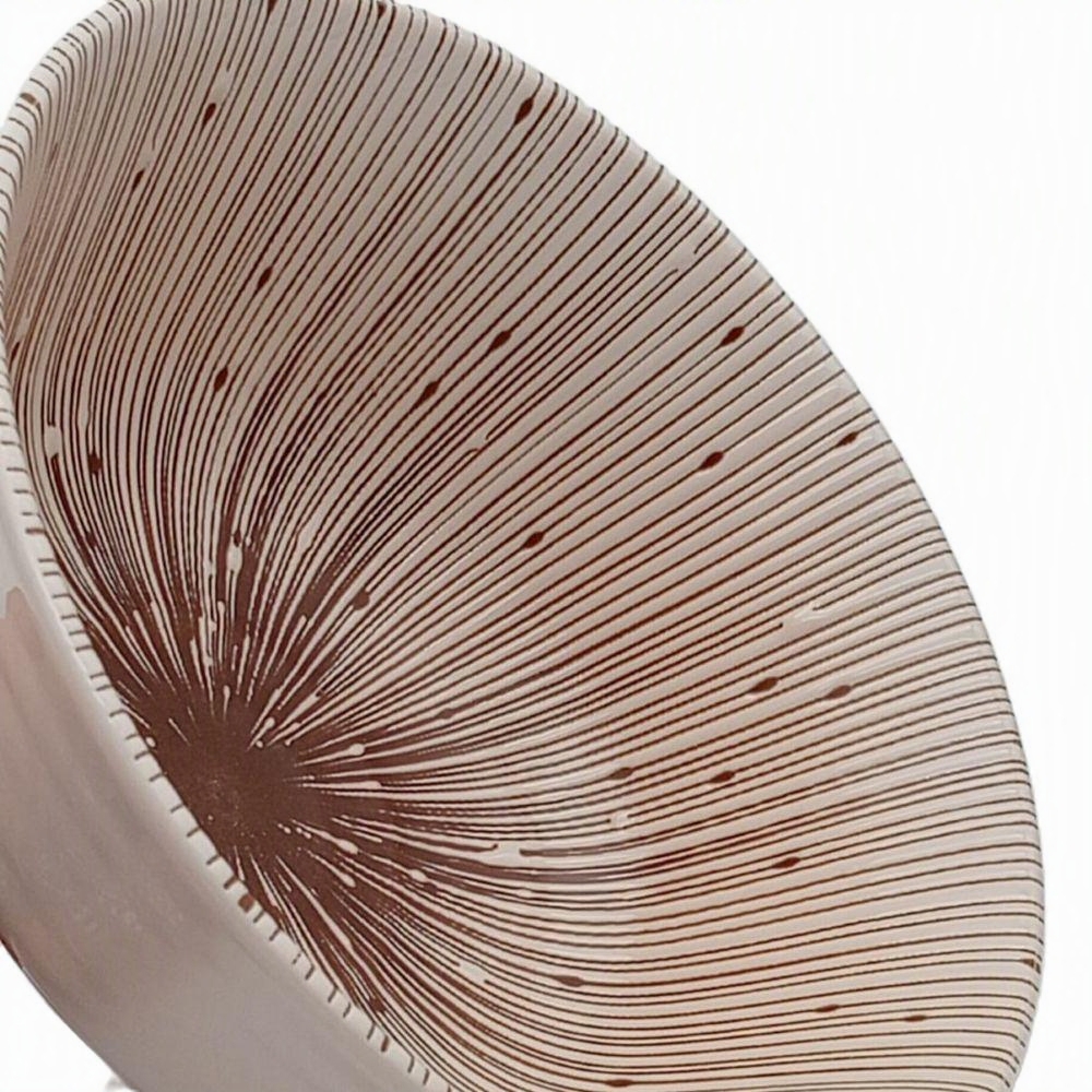 Cuenco Udon Ramen Beige con Diseño Vegetal en Juliana – 15 cm - Imagen 2