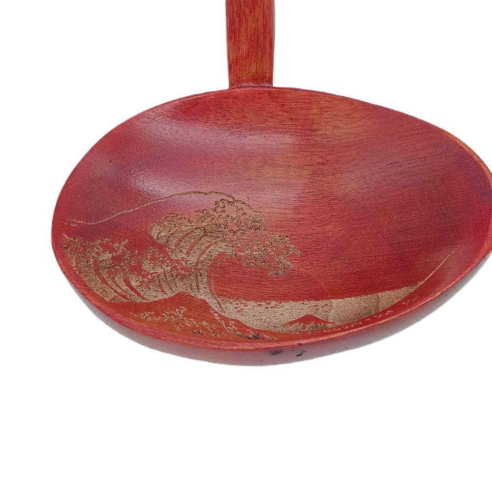 Cucharón Japonés Shibui Namiura de Madera Natural