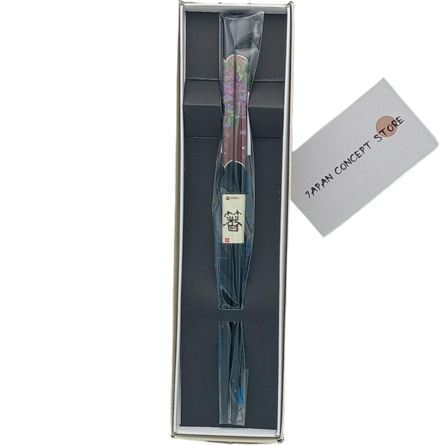 Palillos Japoneses Kikusui Ishida Negros con Flores...