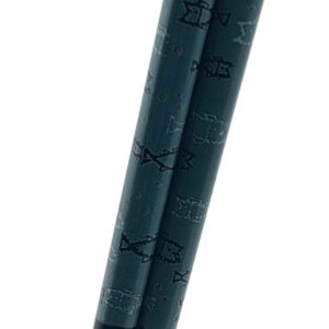 Palillos japoneses Wakasa Fish Black de 23 cm.