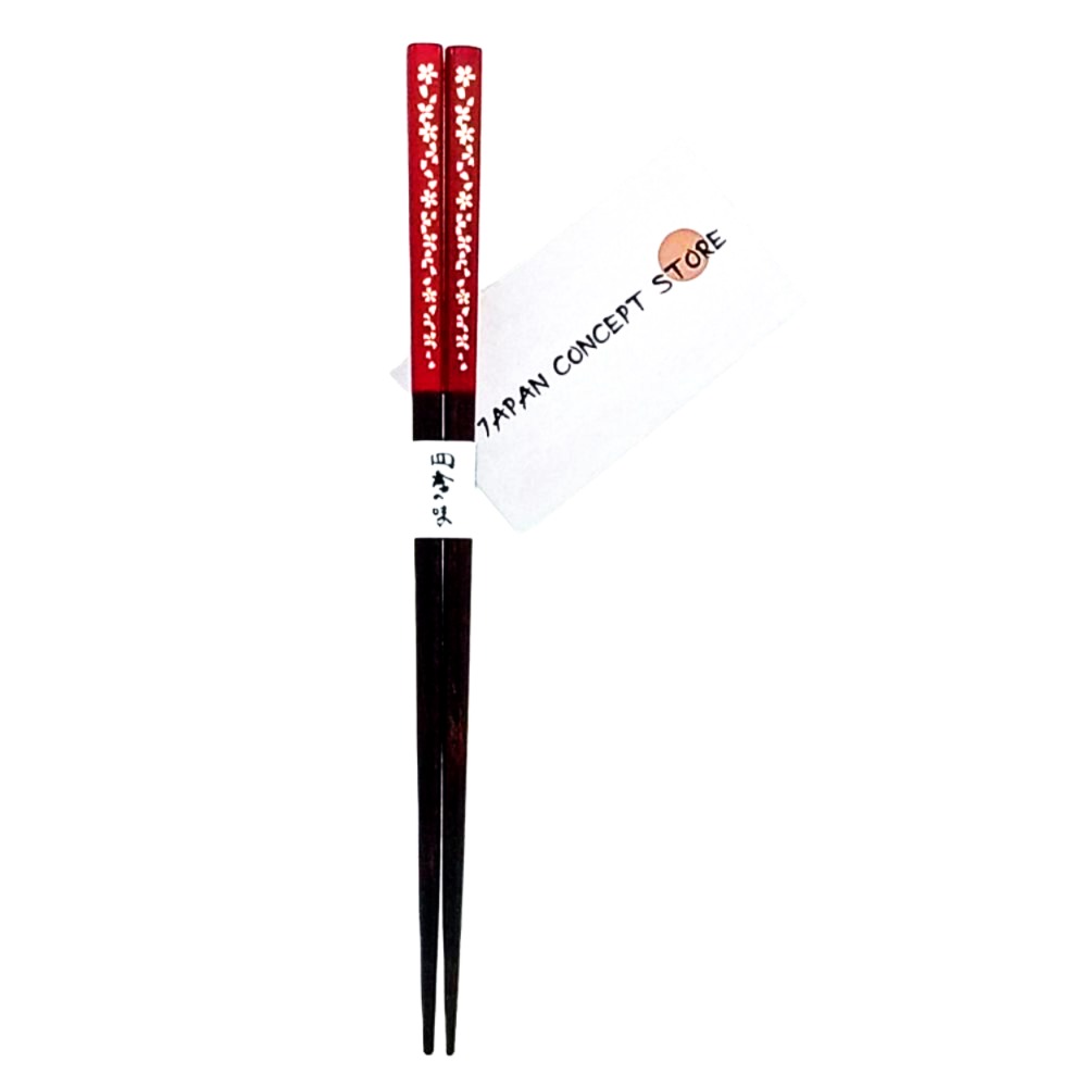 Palillos Japoneses Rojos Sakura – Hechos en Japón - Imagen 3