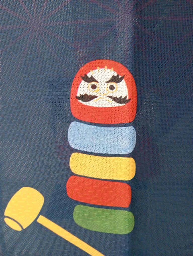 Noren Japonesa Darumas 90 cm Made in Japan - Imagen 2