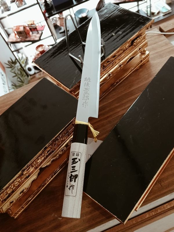 Cuchillo Yanagiba Japonés Echigo Tamasaburō 215mm - Especial Sashimi y Pescado - Imagen 3