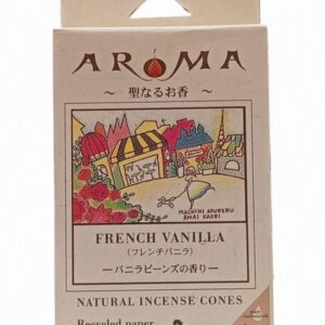 Incienso Natural en Conos Aroma French Vanilla – Vainilla Francesa