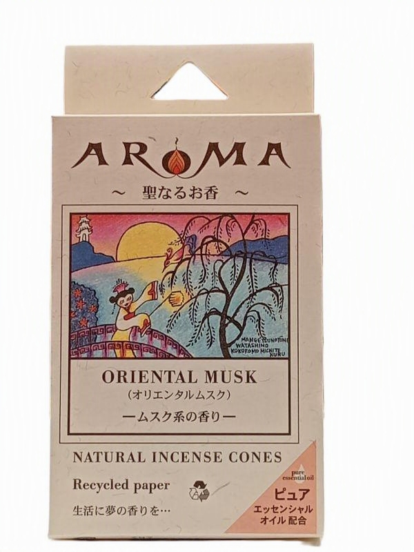 Incienso Natural en Conos Aroma Oriental Musk – Almizcle Oriental