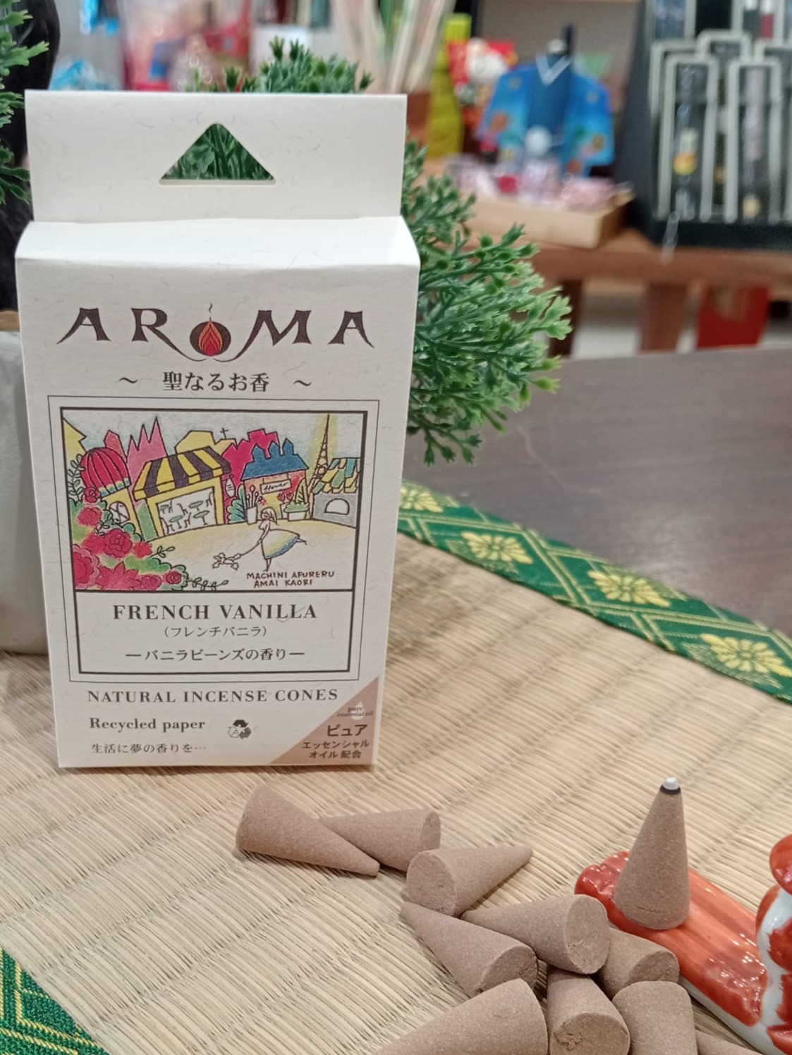 Incienso Natural en Conos Aroma French Vanilla - Imagen 2
