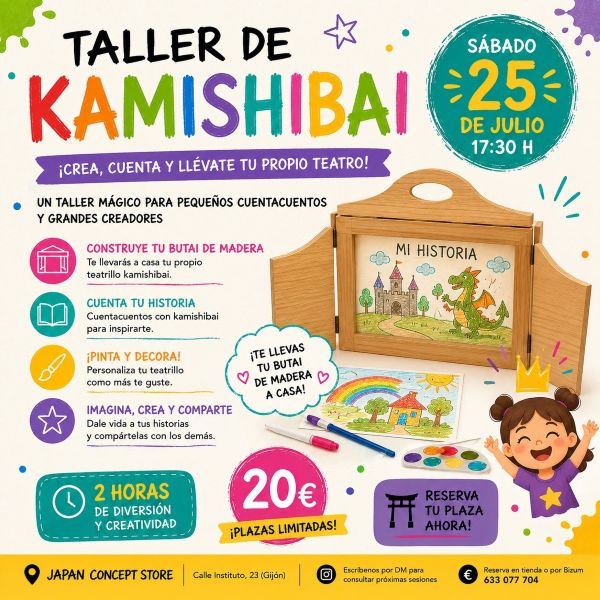 Taller de Kamishibai Infantil | Crea, Cuenta y Llévate tu Propio Teatro
