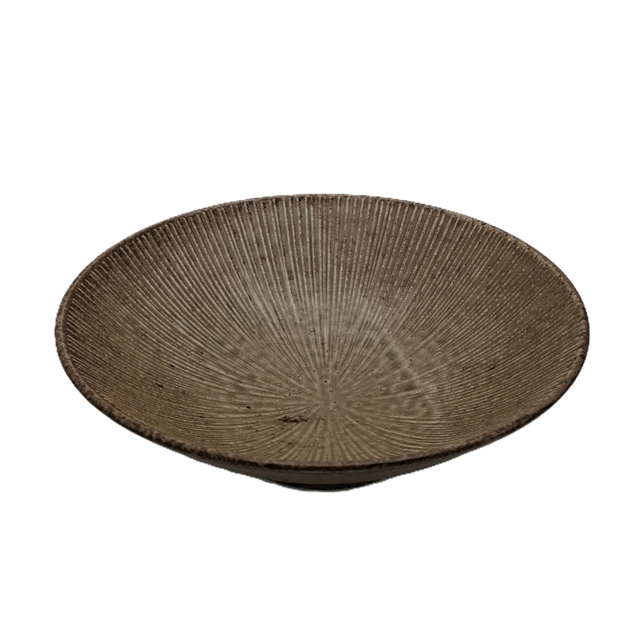 Cuenco de Ramen Japonés Tierra Texturizada – 24,5 cm