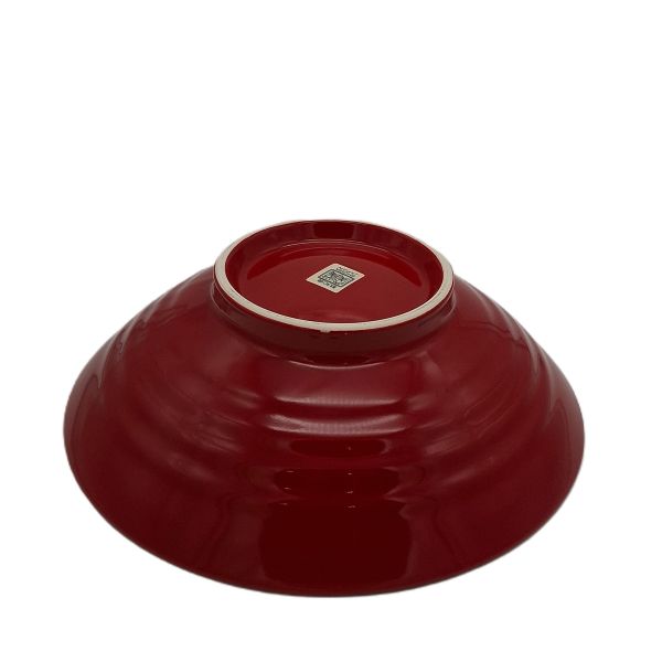 Cuenco de Ramen Japonés Rojo Intenso – 24,5 cm - Imagen 2