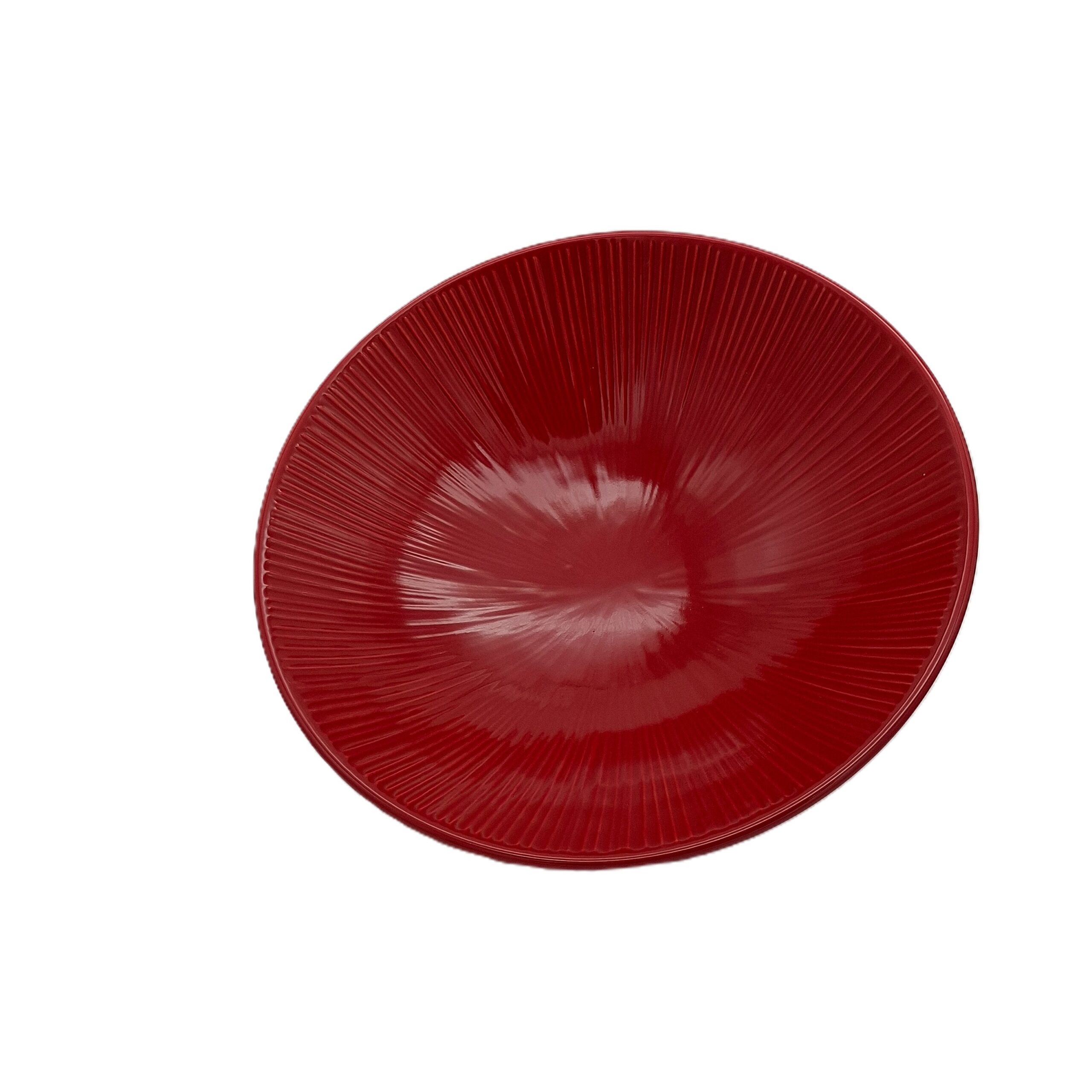 Cuenco de Ramen Japonés Rojo Intenso – 24,5 cm - Imagen 6