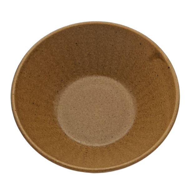 Cuenco de Ramen Japonés Marrón Tostado con Líneas Estriadas – 19,7 cm - Imagen 2