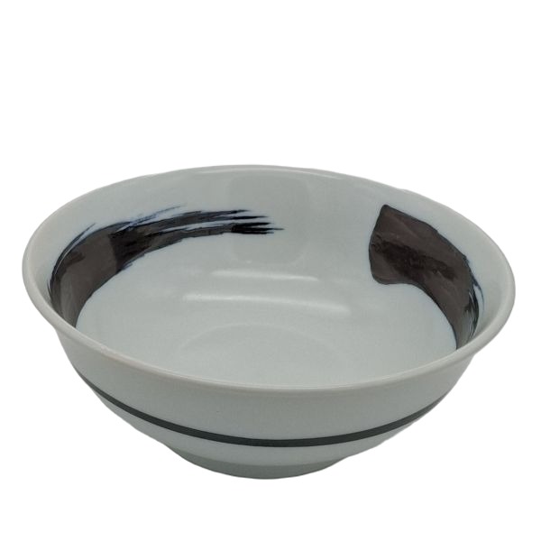 Cuenco de Ramen Japonés Pinceladas Negras – 20,2 cm - Imagen 2